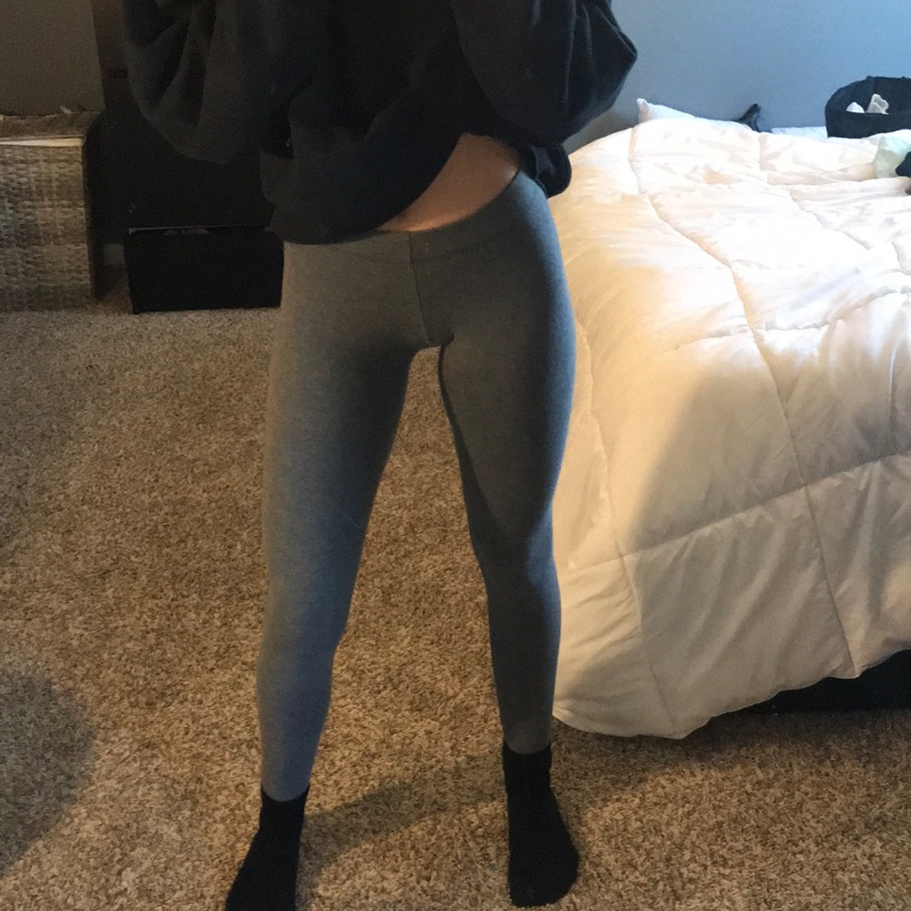 Pink Victoria Secret Gray Cotton leggings